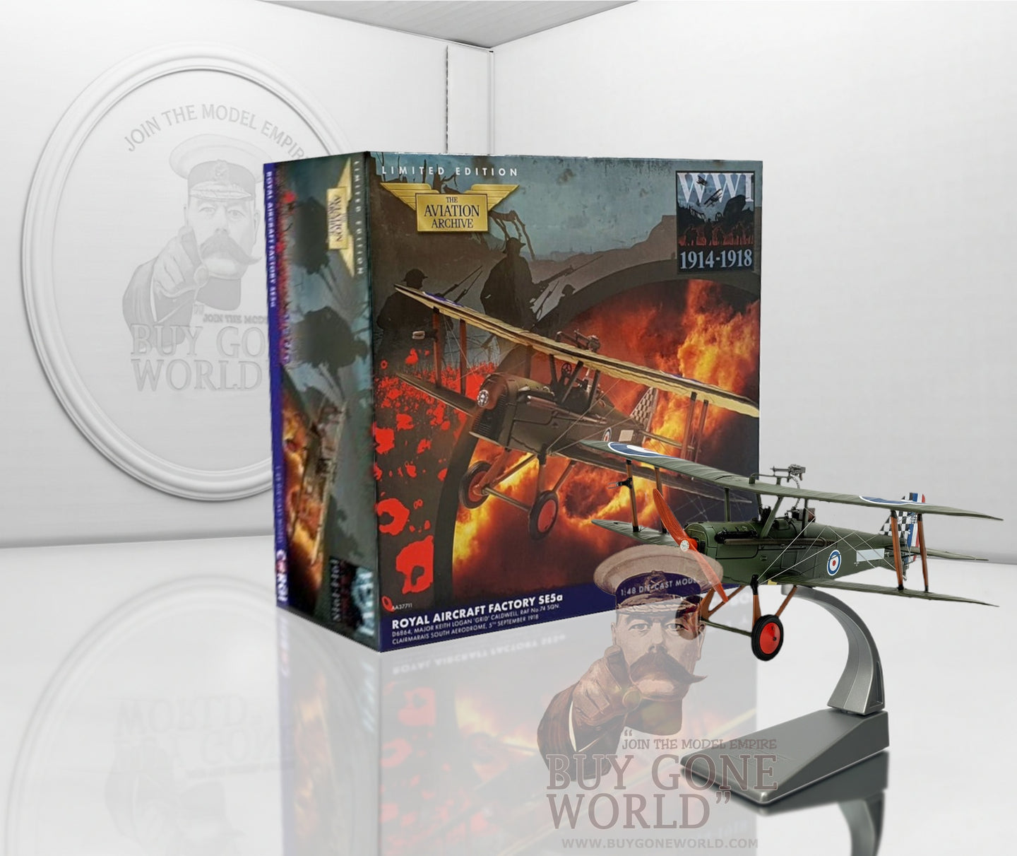 CORGI SE5A RAF "MAJ. KEITH LOGAN CALDWELL" NO 74 SQN CLAIRMAR FRANCE SEPTEMBER 1918