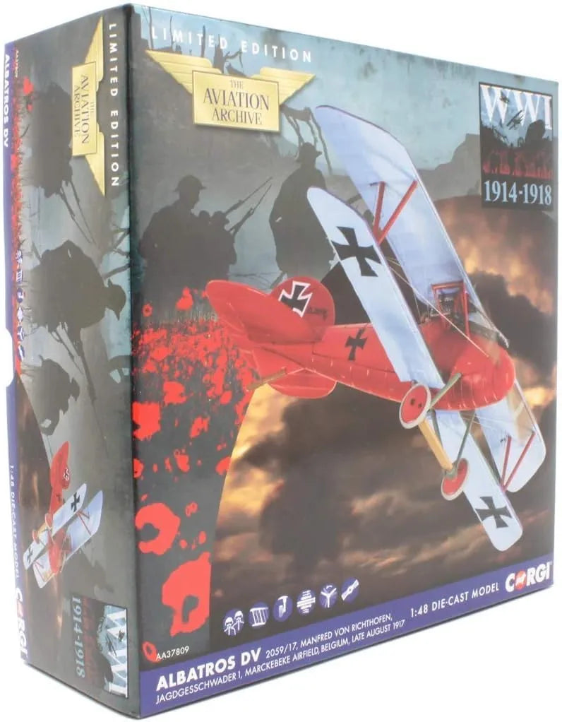 CORGI ALBATROS D.V FLYING CIRCUS MANFRED VON RICHTHOFEN 1917