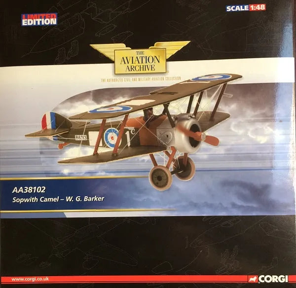 CORGI SOPWITH CAMEL RFC No.28 SQN W.G. BARKER 1917