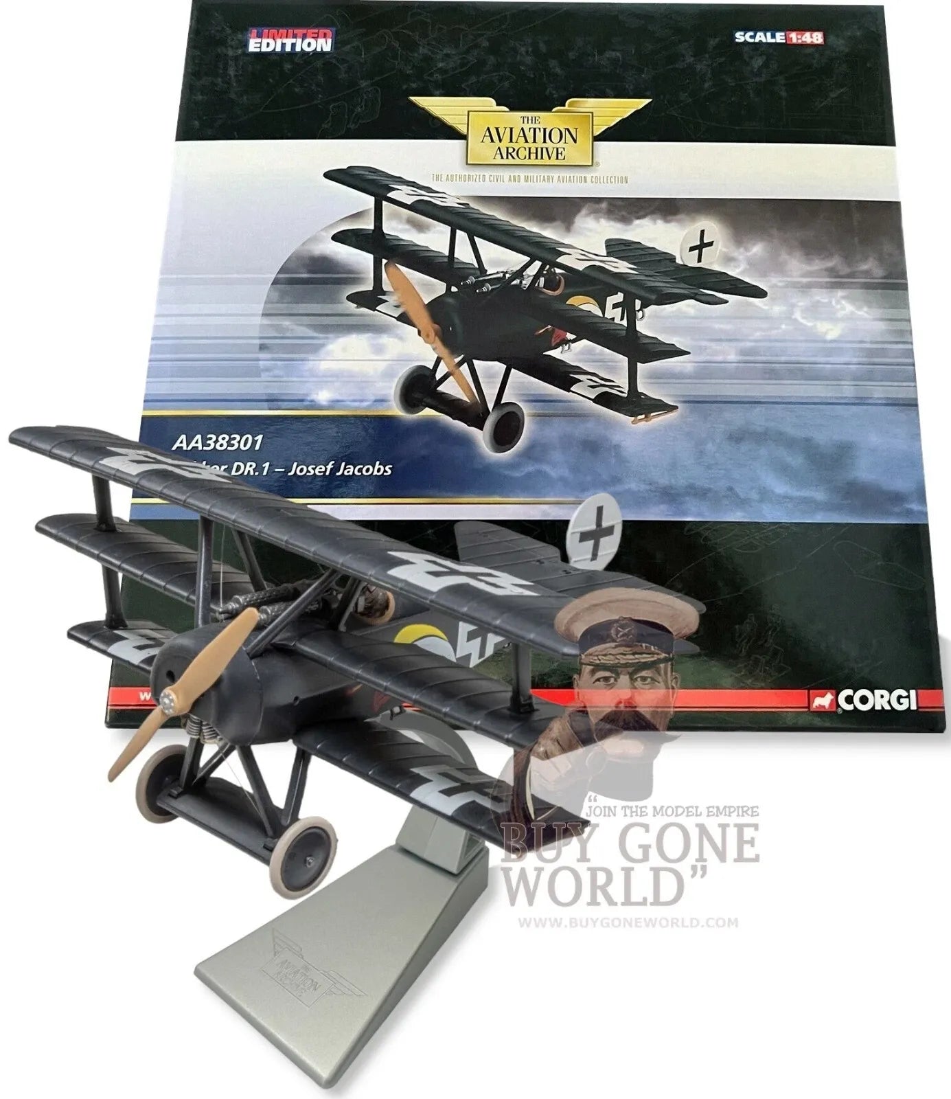 CORGI FOKKER DR.I TRIPLANE JOSEF JACOBS