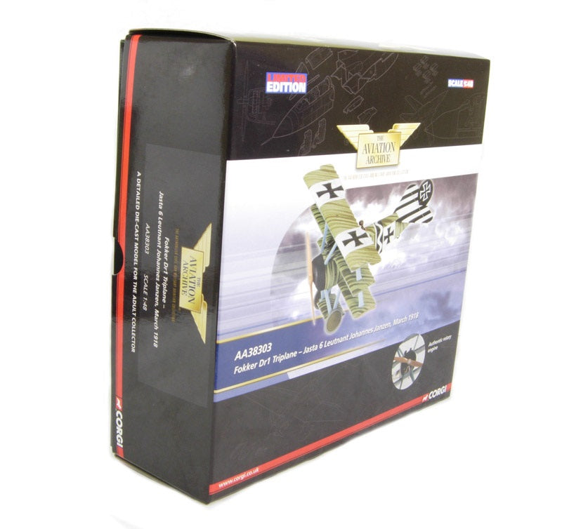 CORGI FOKKER DR.I LUFTSTREITKRAFTE JASTA 6 JOHANNES JANZEN