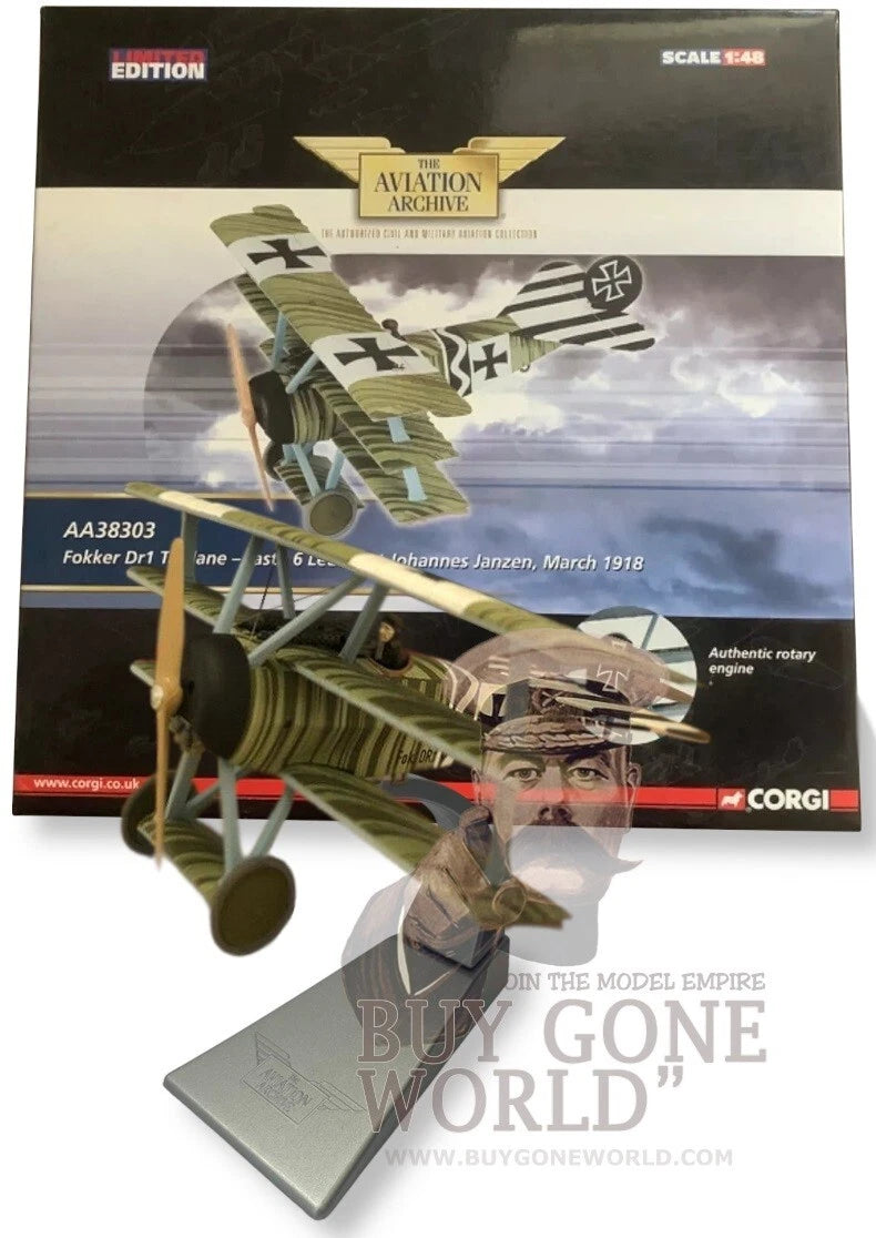 CORGI FOKKER DR.I LUFTSTREITKRAFTE JASTA 6 JOHANNES JANZEN