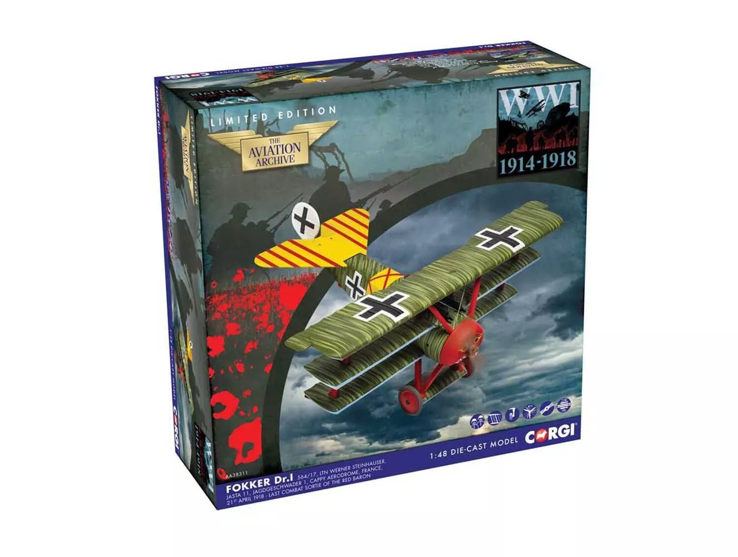 CORGI FOKKER DR1 DEATH OF THE RED BARON