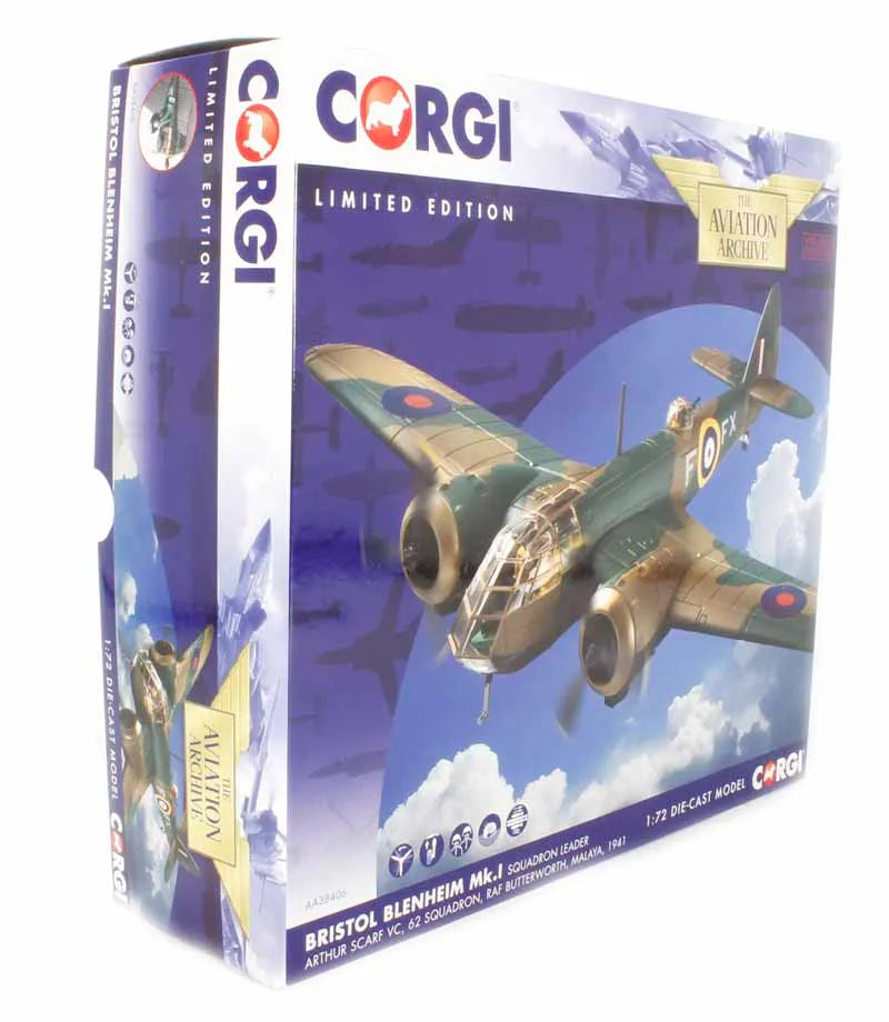 CORGI BLENHEIM MK I RAF ARTHUR SCARF MALAYA 1941