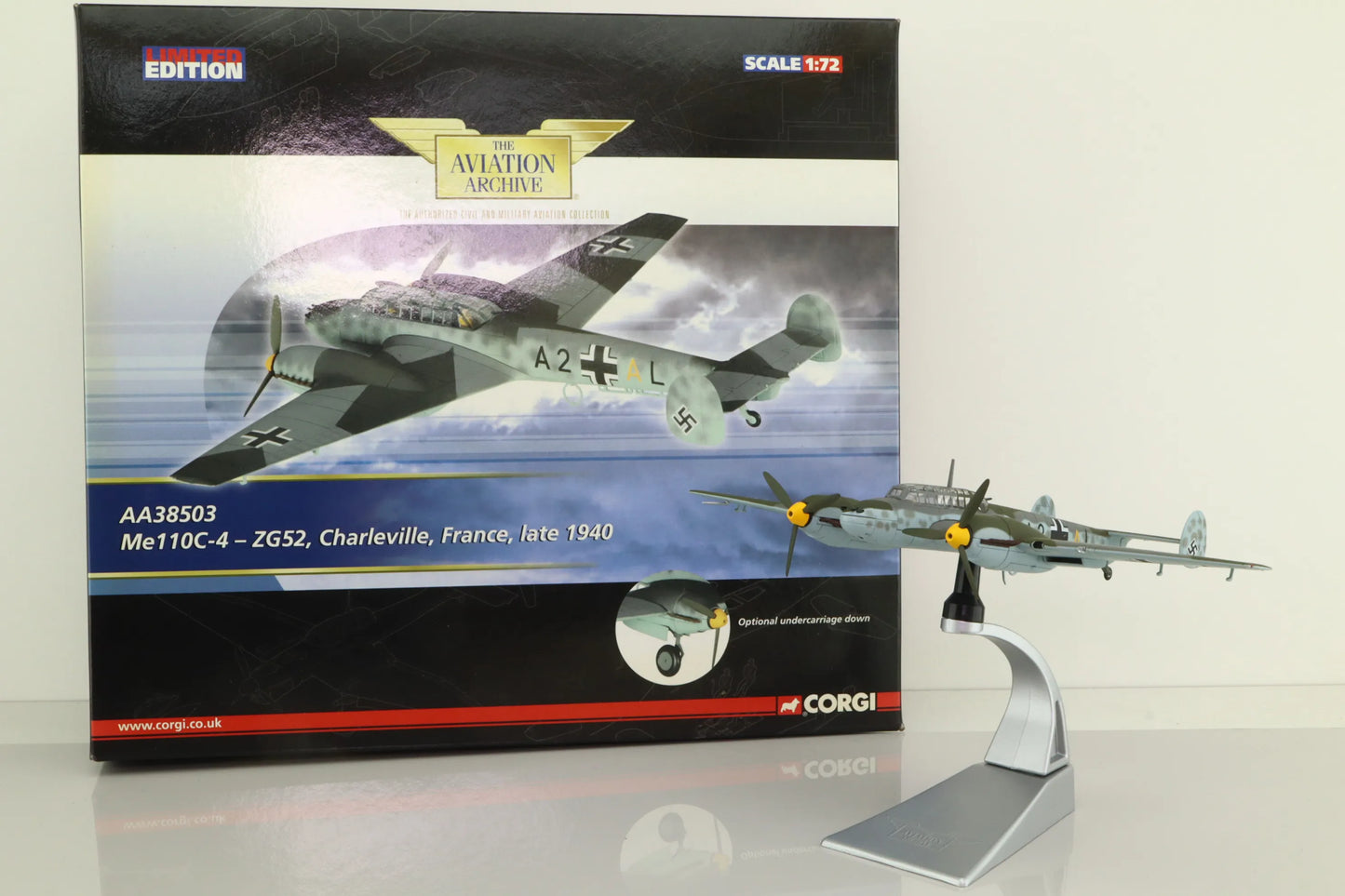 CORGI MESSERSCHMITT BF 110C FRANCE BATTLE OF BRITAIN 1940