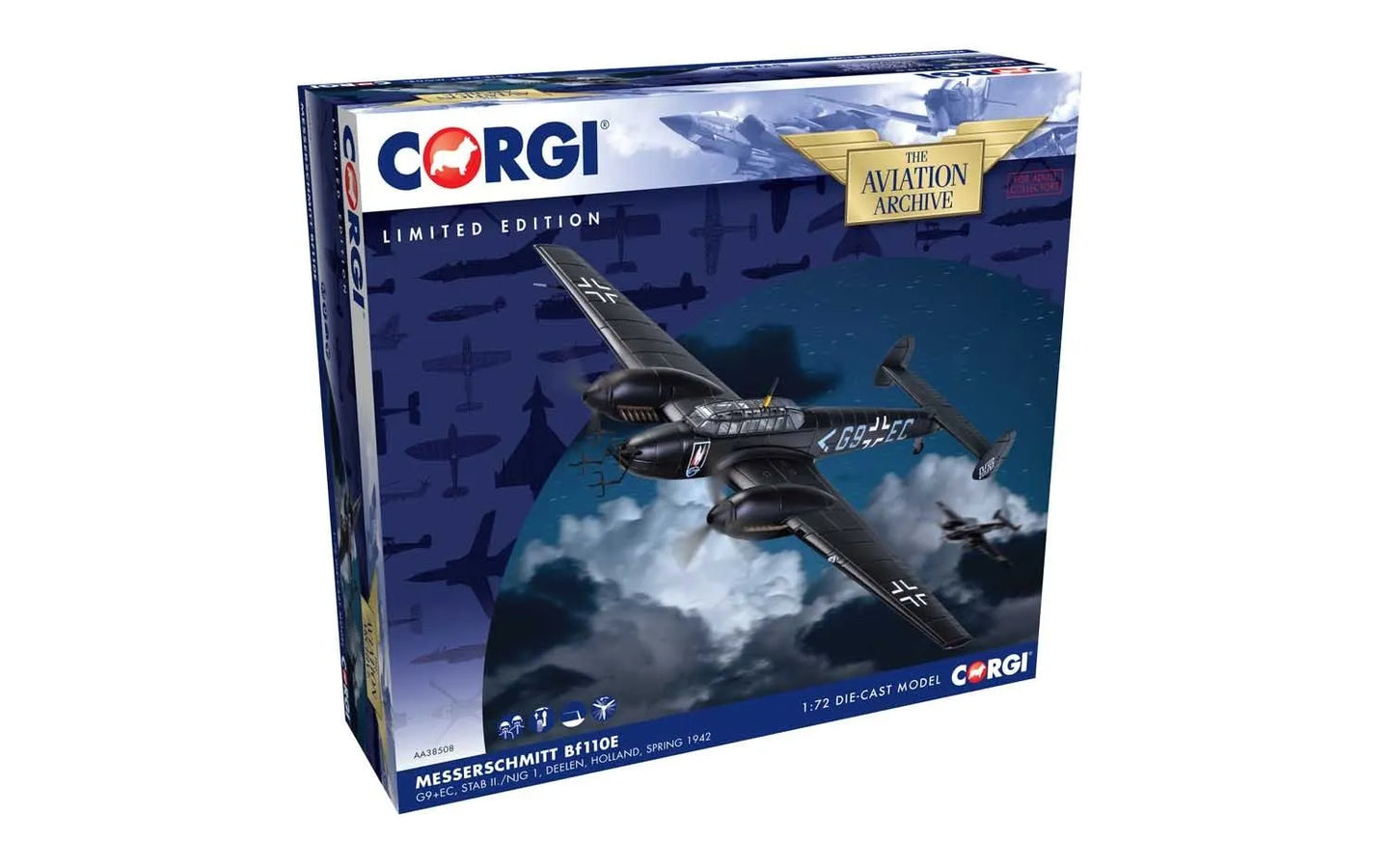 CORGI MESSERSCHMITT 110E NIGHT FIGHTER G9+EC
