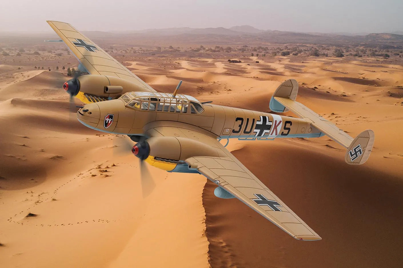 CORGI MESSERSCHMITT BF 110E-2 NORTH AFRICA 1942