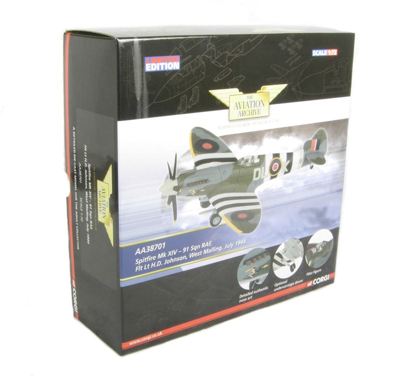 CORGI SPITFIRE MK.XIV RAF No.91 SQN H.D."JOHNNY" JOHNSON 1944