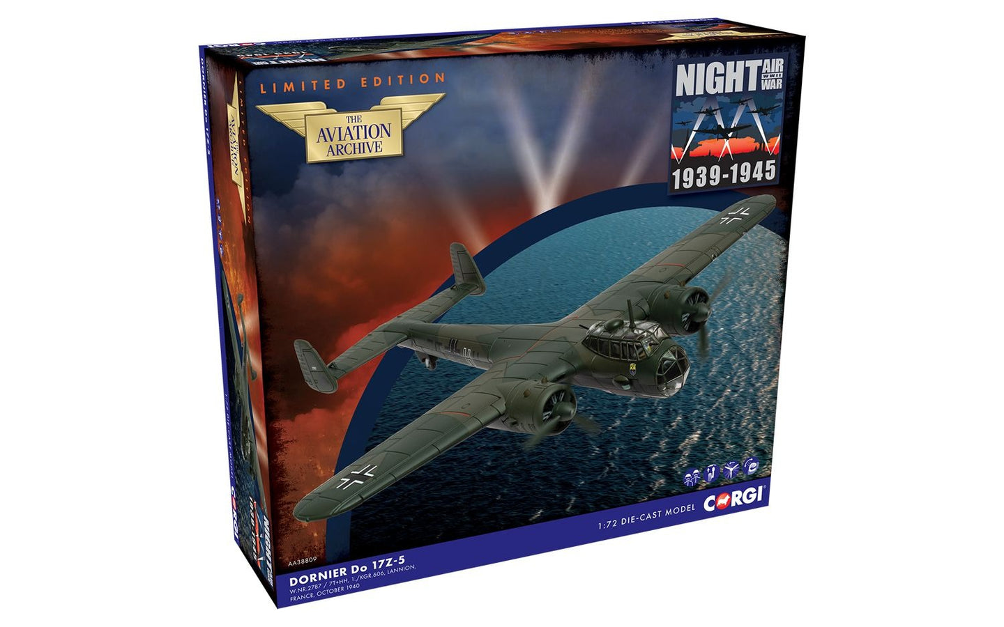 CORGI D0 17Z-5 LUFTWAFFE W.NR.2787 7T+HH OCTOBER 1940
