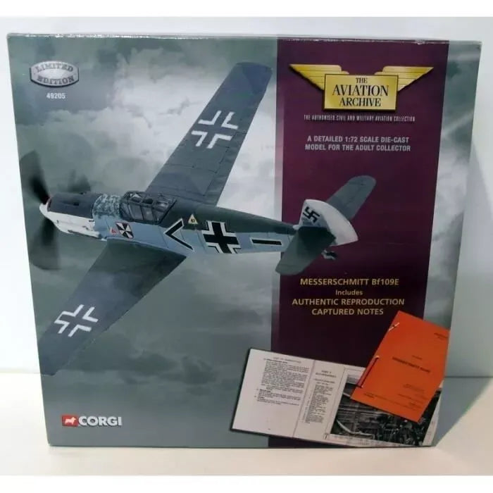 CORGI MESSERSCHMITT BF109E INCLUDES REPRO CAPTURED NOTES