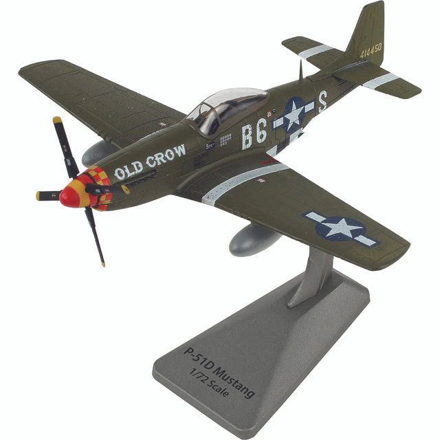 AIR FORCE ONE P-51 MUSTANG USAAF "OLD CROW" 414450 WITH STAND