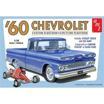 AMT KITS 1960 CHEVY CUSTOM FLEETSIDE PICKUP (PLASTIC KIT)