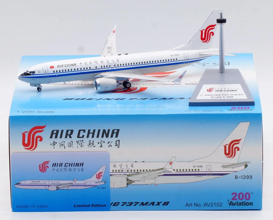 AVIATION 200 B737-8 MAX AIR CHINA REG: B-1399