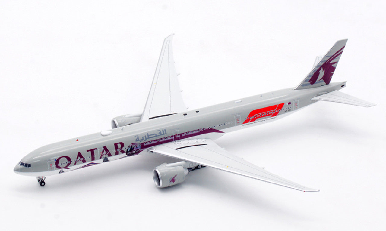 AVIATION 400 B777-3DZER QATAR AIRWAYS "OFFICIAL GLOBAL AIRLINE PARTNER OF FORMULA 1" REG: A7-BEL WITH ANTENNA