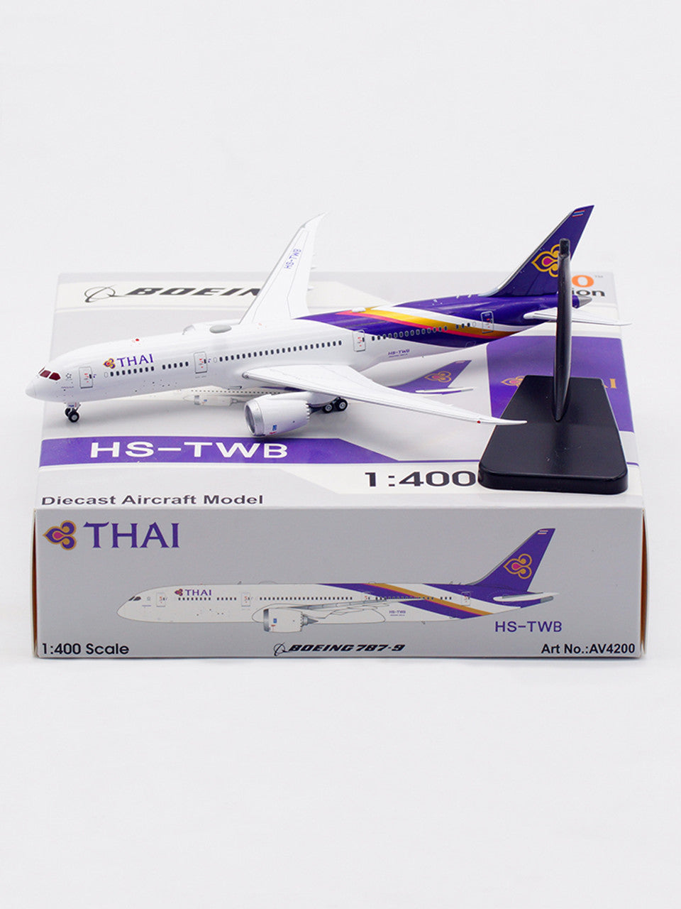 AVIATION 400 B787-9 DREAMLINER THAI AIRWAYS INTERNATIONAL (DETACHABLE GEAR) REG:HS-TWB