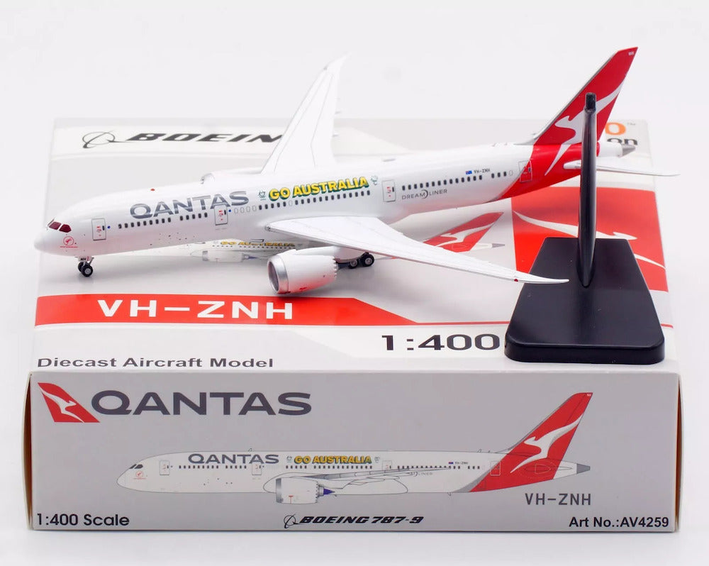 AVIATION 400 B787-9 DREAMLINER QANTAS "GO AUSTRALIA" (DETACHABLE GEAR) REG: VH-ZNH