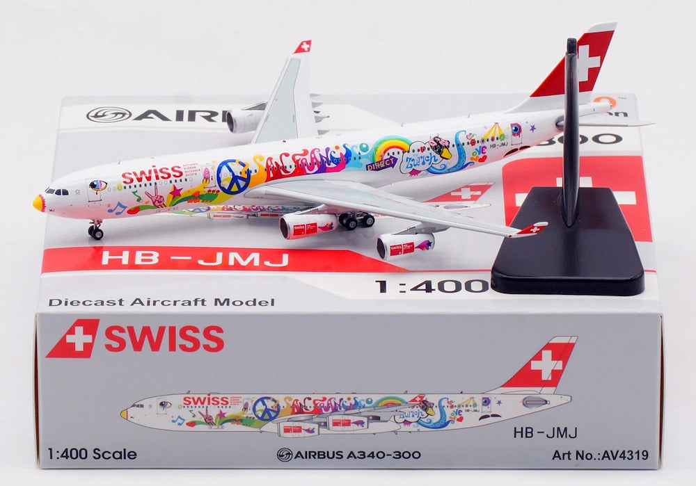 AVIATION 400 A340-313 SWISS "SAN FRANCISCO" REG: HB-JMJ