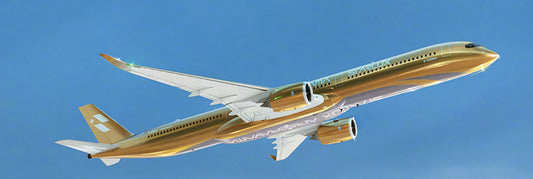 AVIATION 400 A350-1000 STARLUX AIRLINES "AIRSORAYAMA GOLD" (DETACHABLE GEAR) REG: B-58554