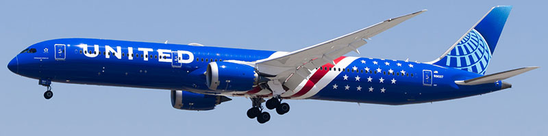 AVIATION 400 B787-10 UNITED AIRLINES "AMERICA250" REG: N91007