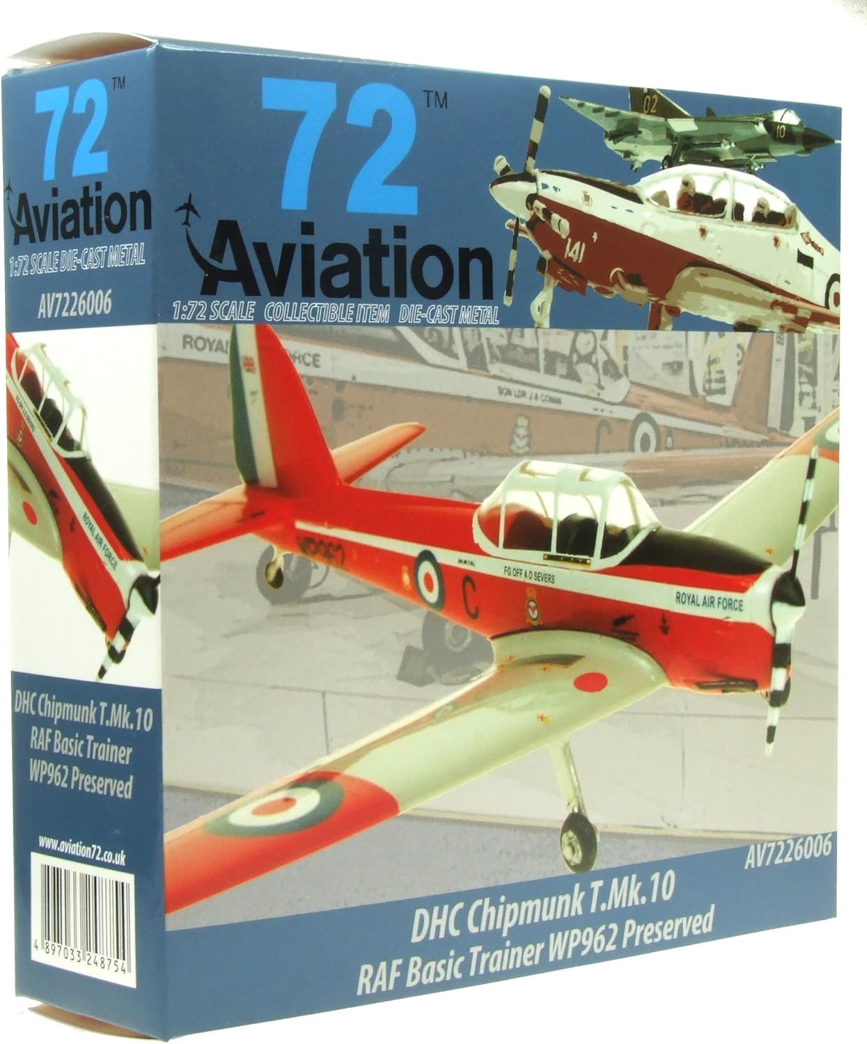 AVIATION DE HAVILLILAND CANADA CHIPMUNK T.MK10 ROYAL AIR FORCE BASIC TRAINER WP962