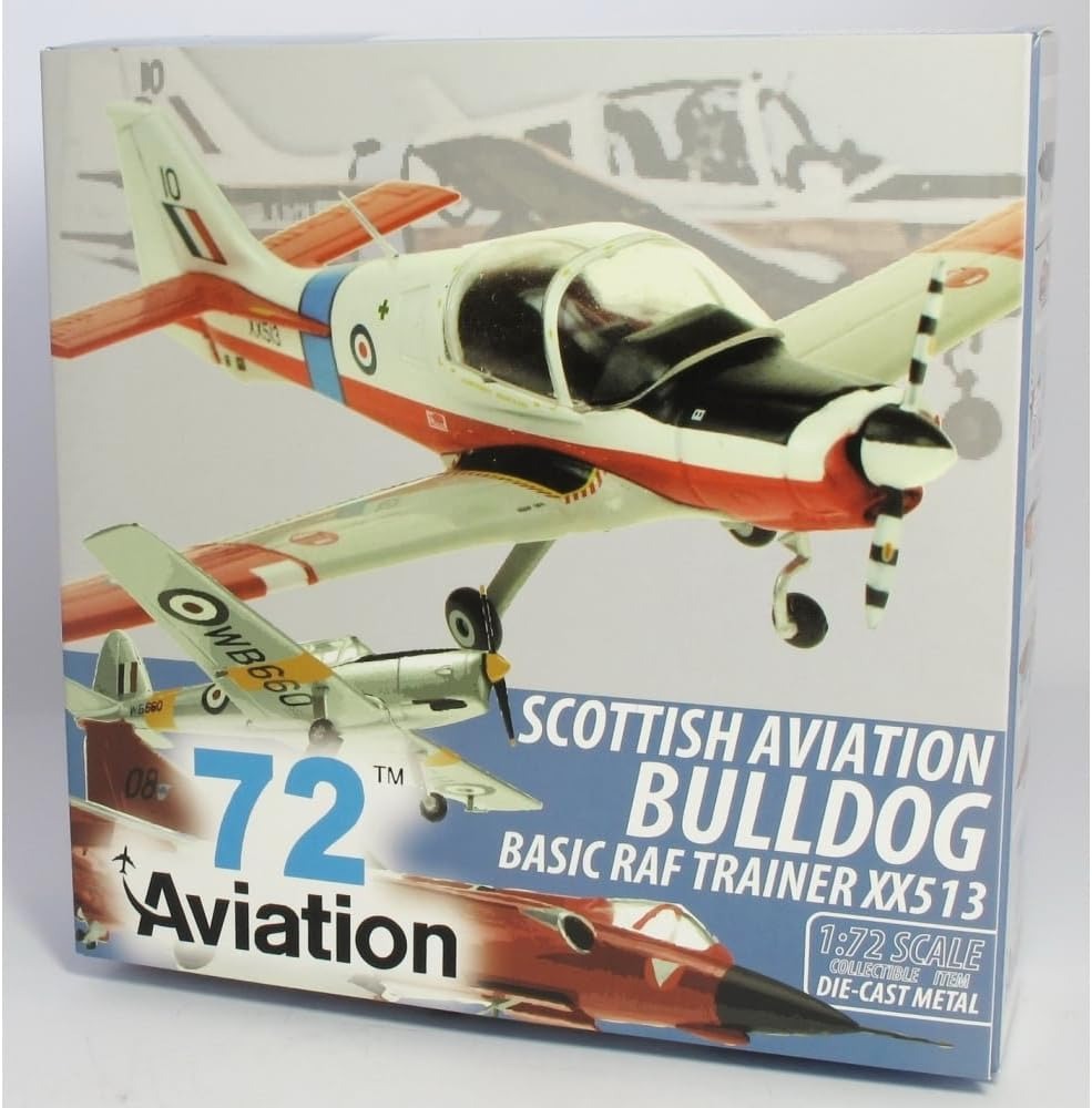 AVIATION 72 SCOTTISH AVIATION BULLDOG BASIC RAF TRAINER REG: XX513