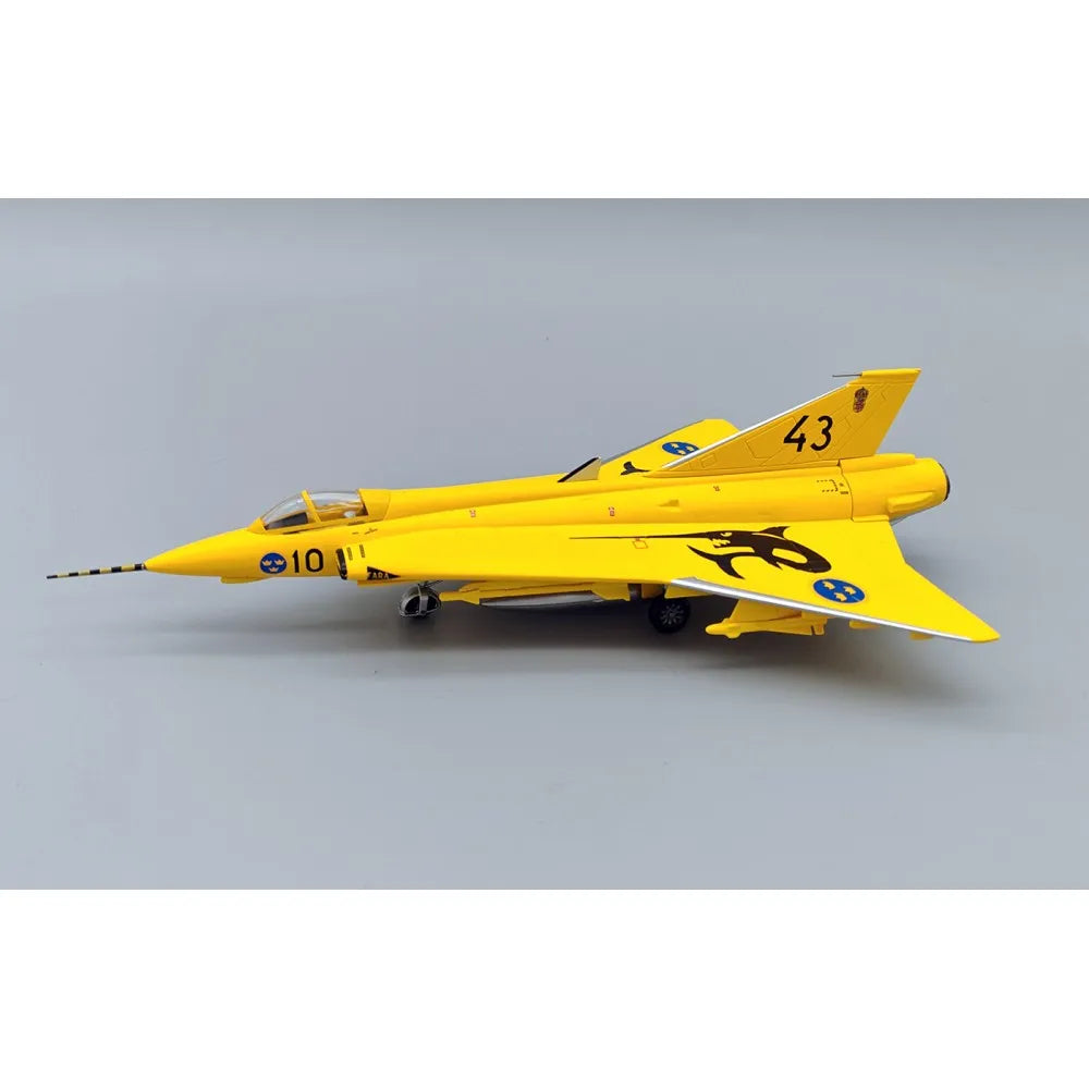 AVIATION 72 J35J DRAKEN SWEDISH AF YELLOW 43-10