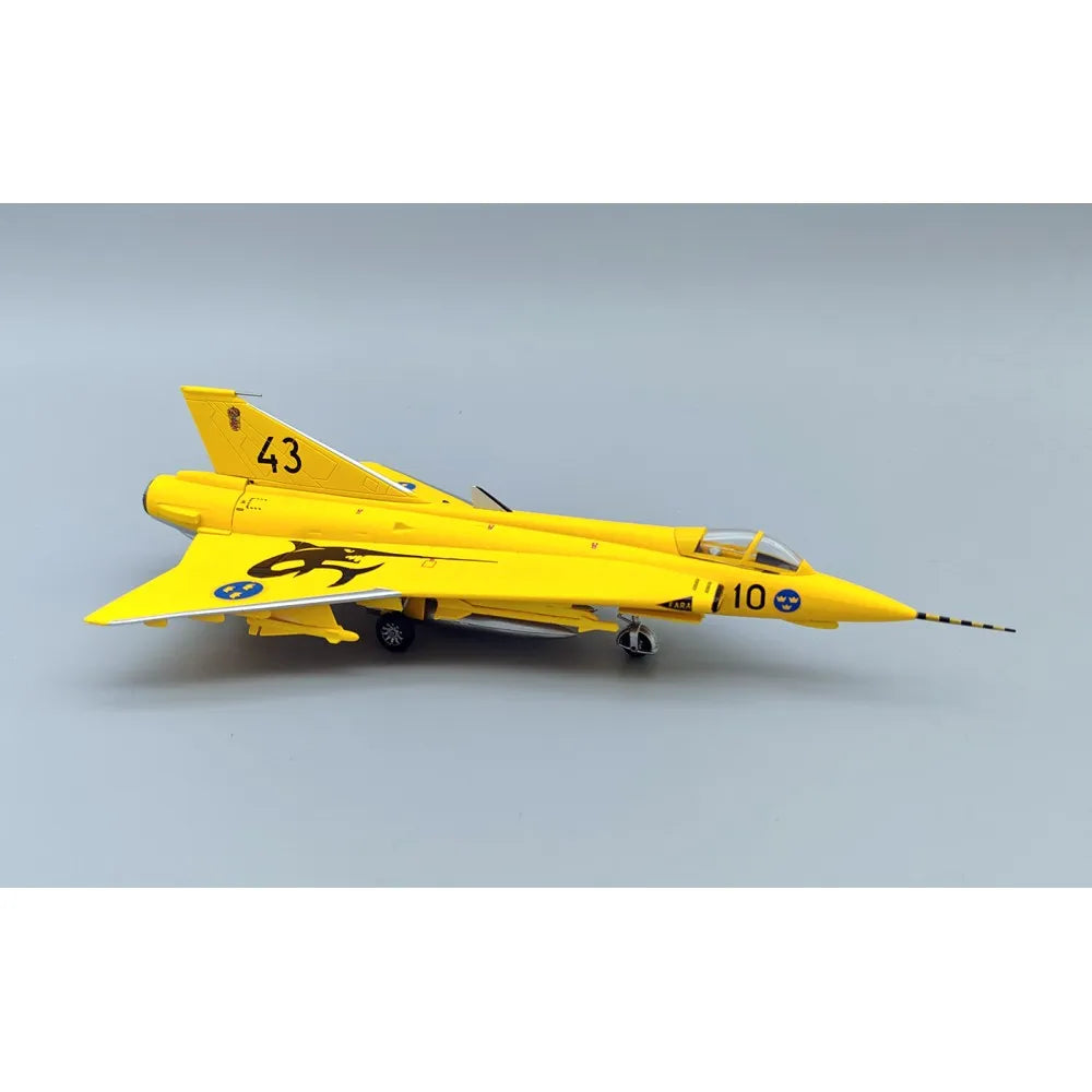 AVIATION 72 J35J DRAKEN SWEDISH AF YELLOW 43-10