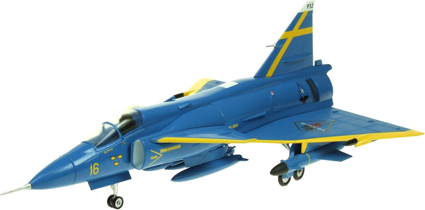 AVIATION72 SAAB VIGGEN JA37D SWEDISH AIR FORCE "BLUE PETER" F16-32