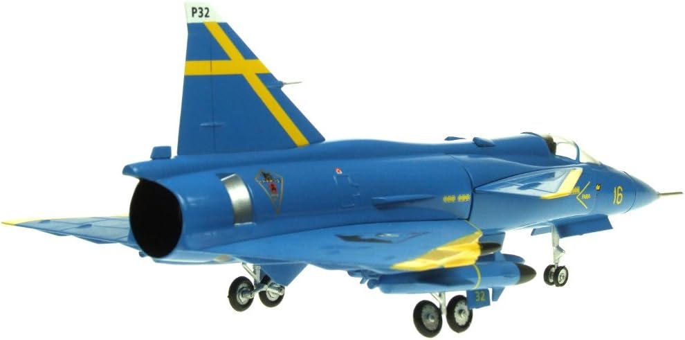 AVIATION72 SAAB VIGGEN JA37D SWEDISH AIR FORCE "BLUE PETER" F16-32