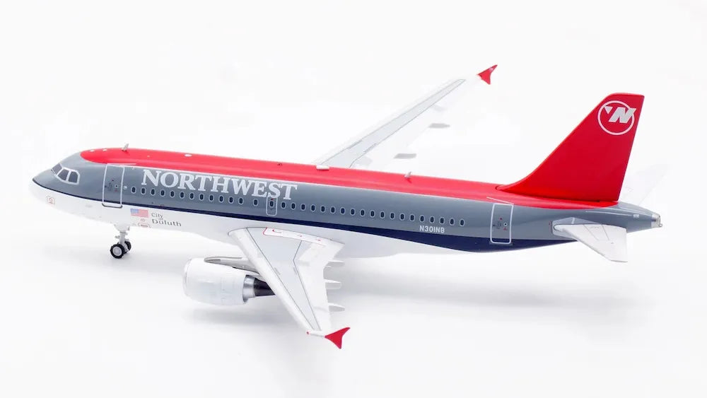 WB MODELS A319-114 NORTHWEST AIRLINES "CITY OF DULUTH" REG: N301NB