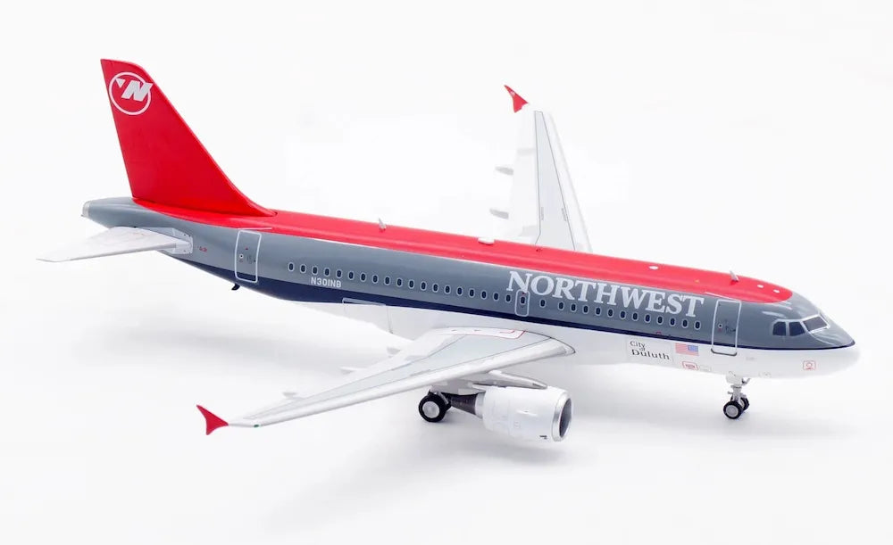 WB MODELS A319-114 NORTHWEST AIRLINES "CITY OF DULUTH" REG: N301NB