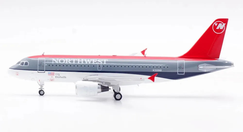 WB MODELS A319-114 NORTHWEST AIRLINES "CITY OF DULUTH" REG: N301NB