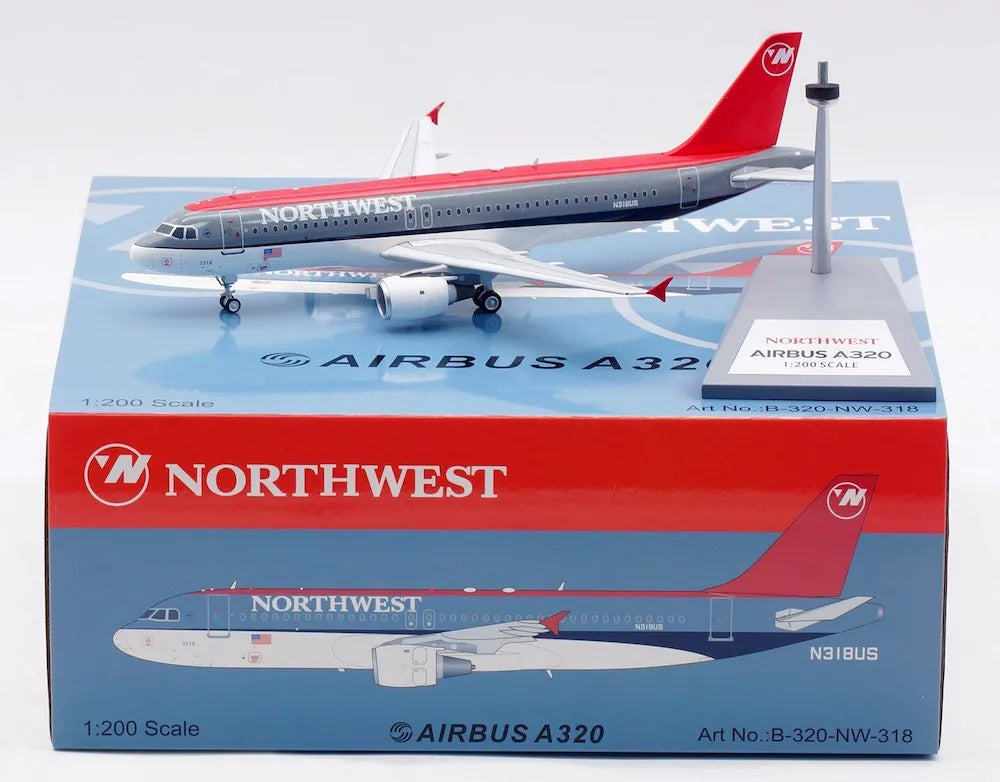 WB MODELS A320-211 NORTHWEST AIRLINES REG: N318US