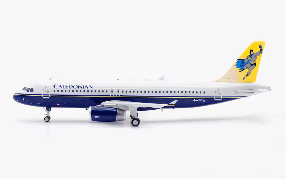 WB MODELS A320-231 CALEDONIAN AIRWAYS "BATMAN TAIL" REG: G-CVYG