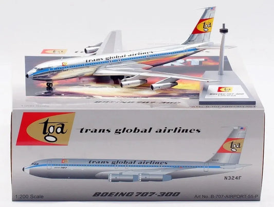 WB MODELS B707-300 TRANS GLOBAL AIRLINES REG: N324F