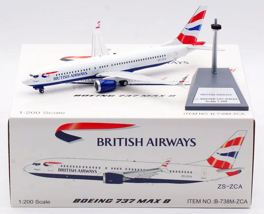 WB MODELS B737-8MAX BRITISH AIRWAYS REG: ZS-ZCA LIMITED EDITION 73PCS