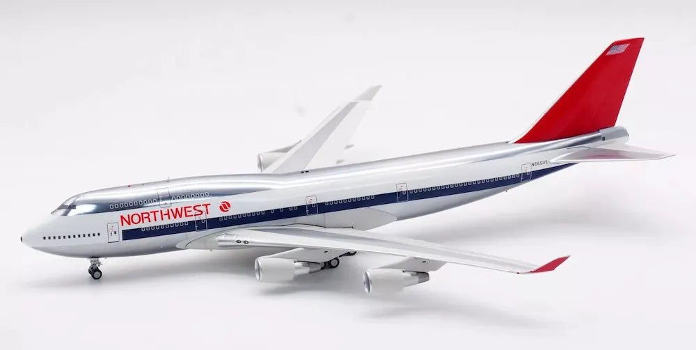 WB MODELS B747-451 NORTHWEST AIRLINES (POLISHED) REG: N665US