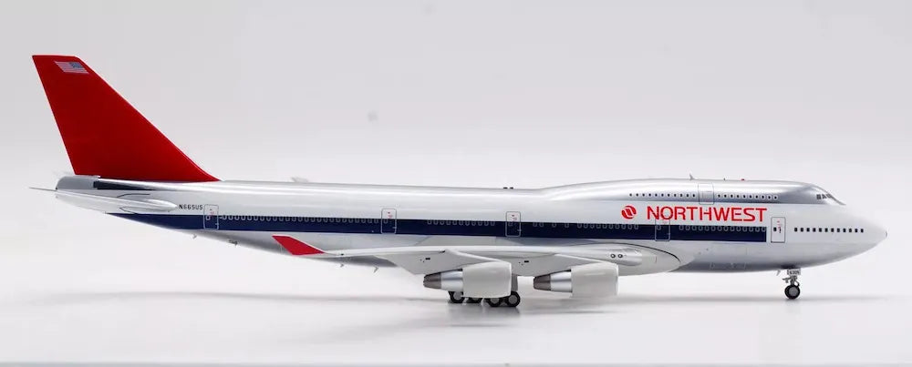 WB MODELS B747-451 NORTHWEST AIRLINES (POLISHED) REG: N665US