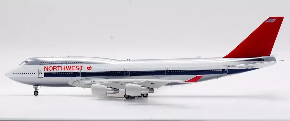 WB MODELS B747-451 NORTHWEST AIRLINES (POLISHED) REG: N665US