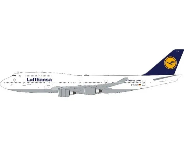 WB MODELS B747-430 LUFTHANSA REG: D-ABVX WITH STAND