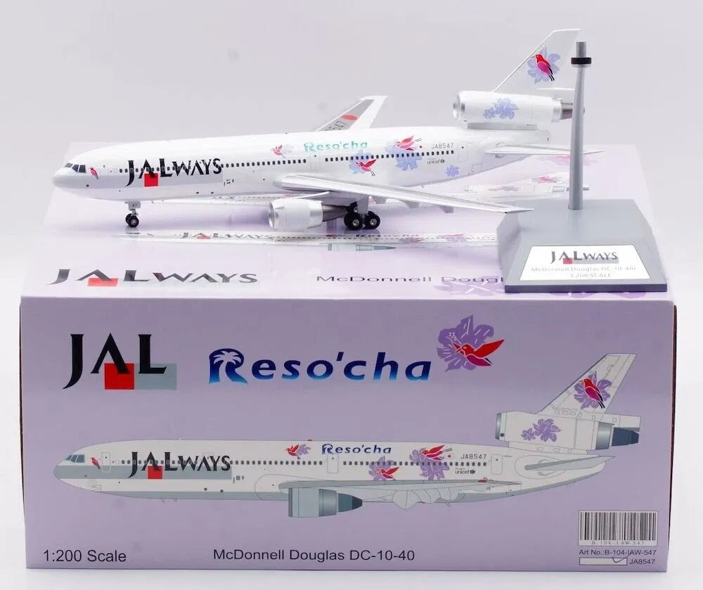 WB MODELS DC-10-40L JALWAYS "RESO CHA" REG: JA8547