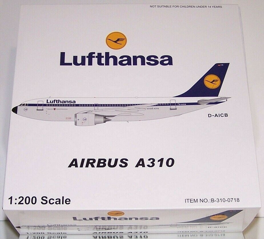 WB MODELS A310-203 LUFTHANSA REG: D-AICB