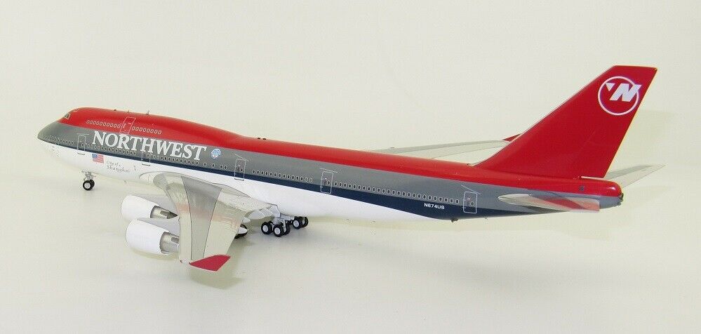 INFLIGHT B747-400 NORTHWEST AIRLINES REG: N674US CITY OF SHANGHAI