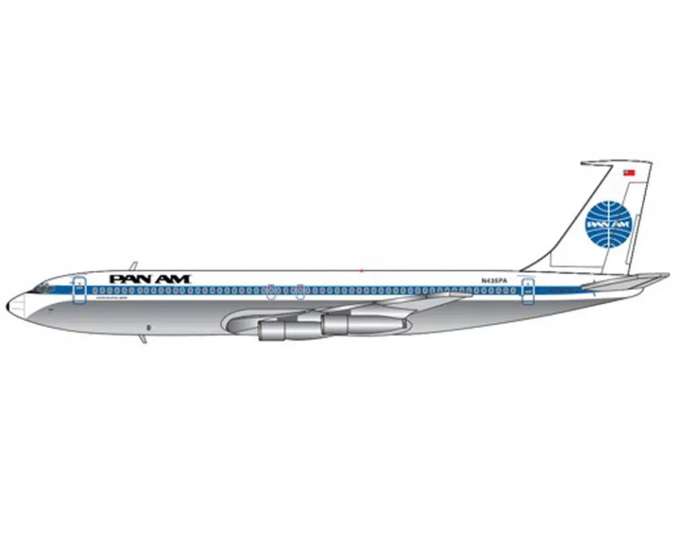BIGBIRD400 B707-300B PAN AM REG: N435PA WITH ANTENNA
