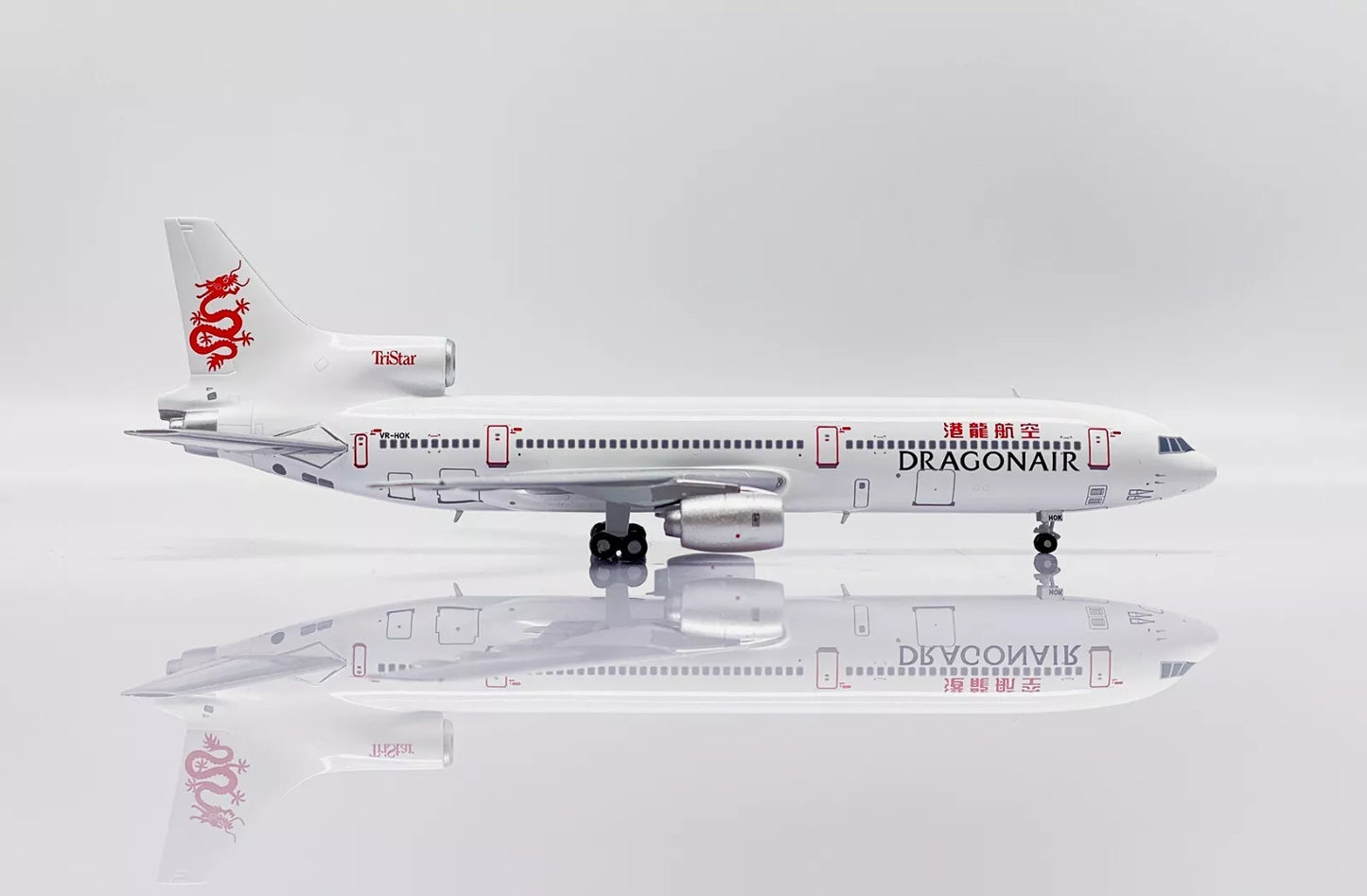 JC WINGS LOCKHEED L1011 TRISTAR DRAGONAIR 2 IN 1 BOX SET REG: VR-HOD, VR-HOK