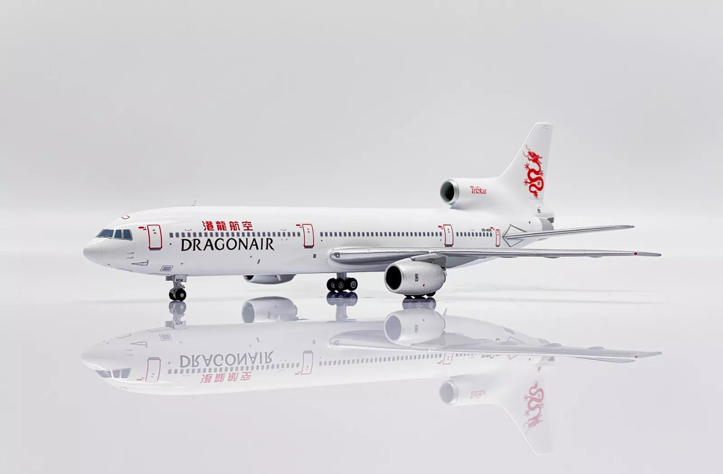 JC WINGS LOCKHEED L1011 TRISTAR DRAGONAIR 2 IN 1 BOX SET REG: VR-HOD, VR-HOK