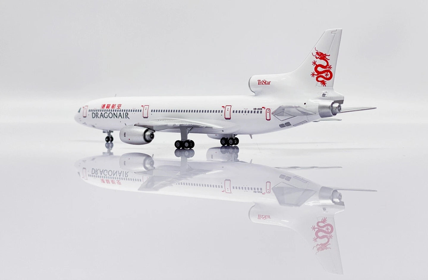 JC WINGS LOCKHEED L1011 TRISTAR DRAGONAIR 2 IN 1 BOX SET REG: VR-HOD, VR-HOK