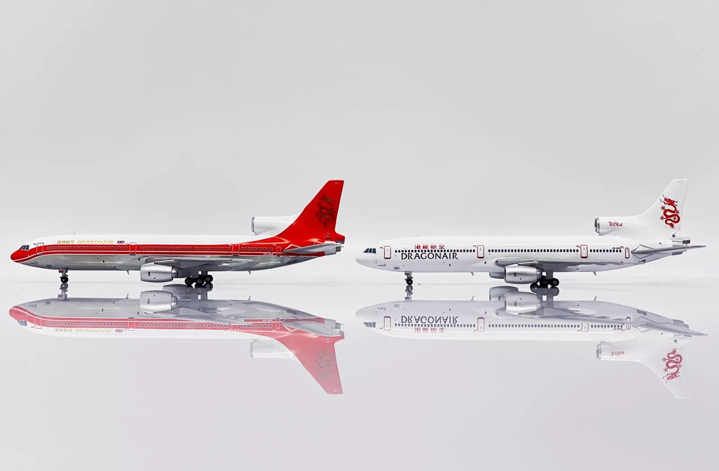 JC WINGS LOCKHEED L1011 TRISTAR DRAGONAIR 2 IN 1 BOX SET REG: VR-HOD, VR-HOK