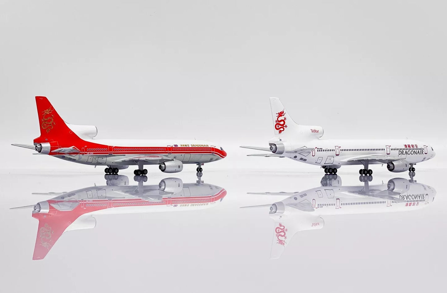 JC WINGS LOCKHEED L1011 TRISTAR DRAGONAIR 2 IN 1 BOX SET REG: VR-HOD, VR-HOK