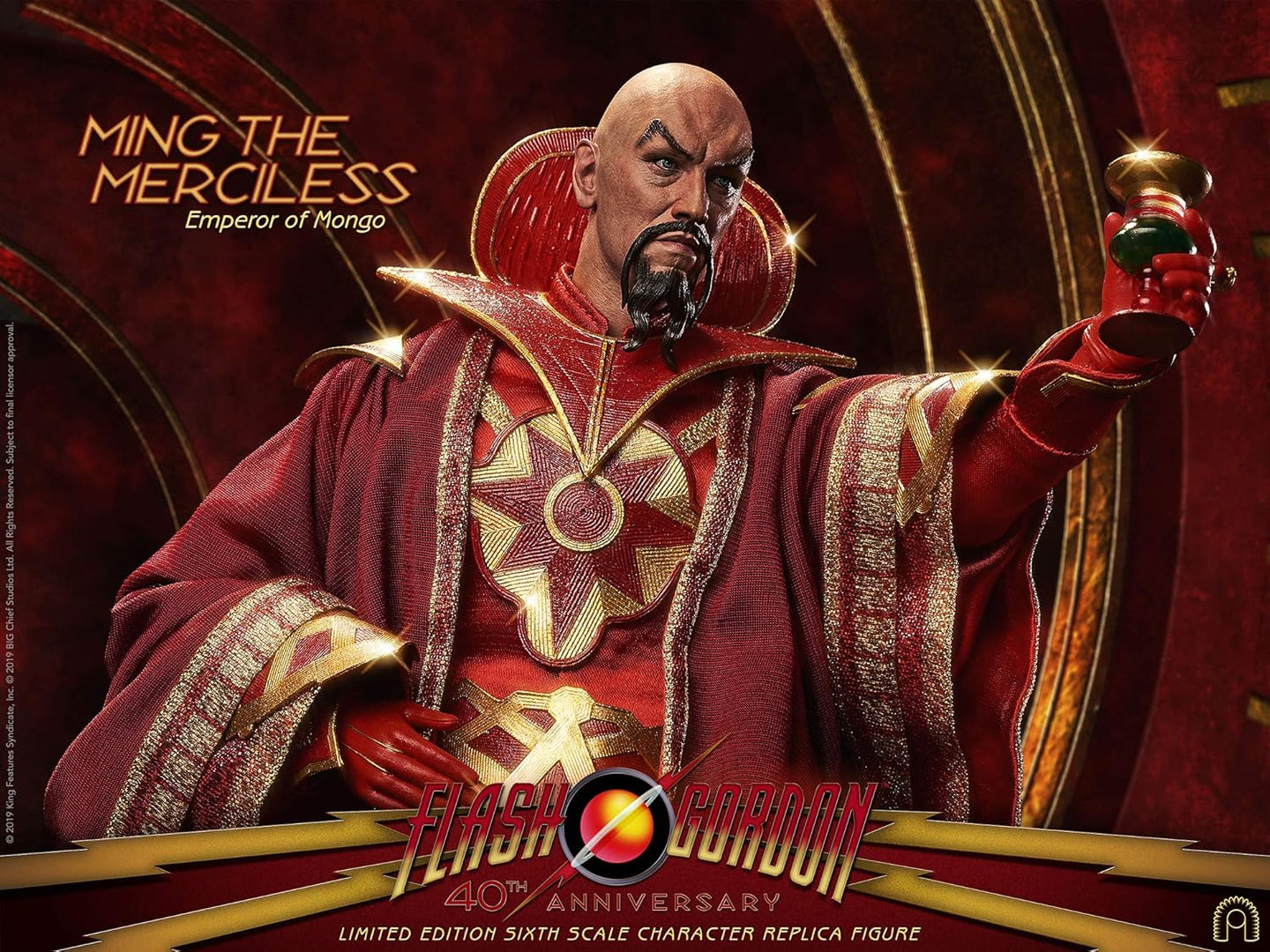 BIG CHIEF STUDIO'S MING THE MERCILESS - EMPEROR OF MONGO (FLASH GORDON)